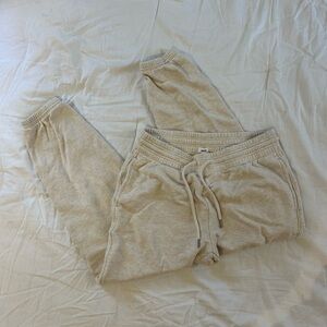 Aerie Cream Jogger Sweatpants NWOT